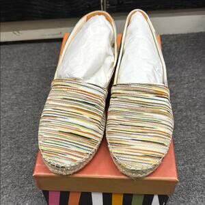 NWT Missoni Colorful Striped Espadrille sneakers Size 40 US 10